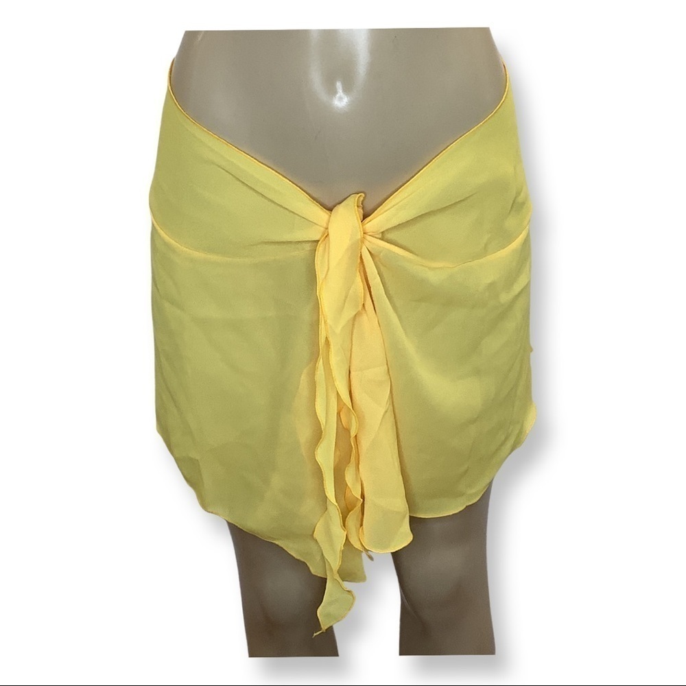 Zuliana Made In Usa Yellow Cover Up/ Sarong. New With Tags